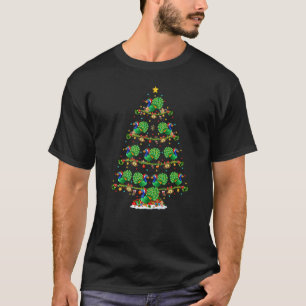 T-shirt Peacock Bird Lumières Noël Père Noël Peacock Noël