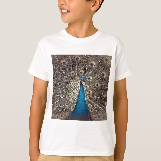 T-shirt Peacock bleu antique (Devant)