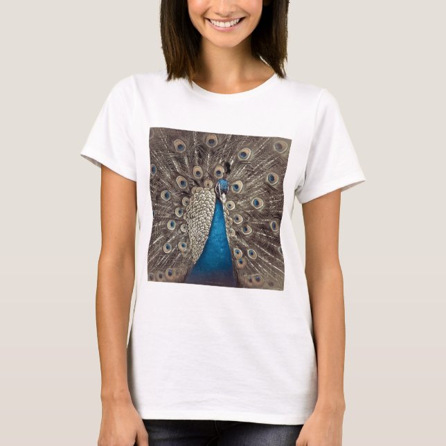 T-shirt Peacock bleu antique (Devant)
