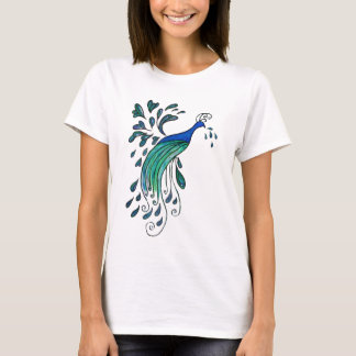 T-shirt Peacock Design Tee