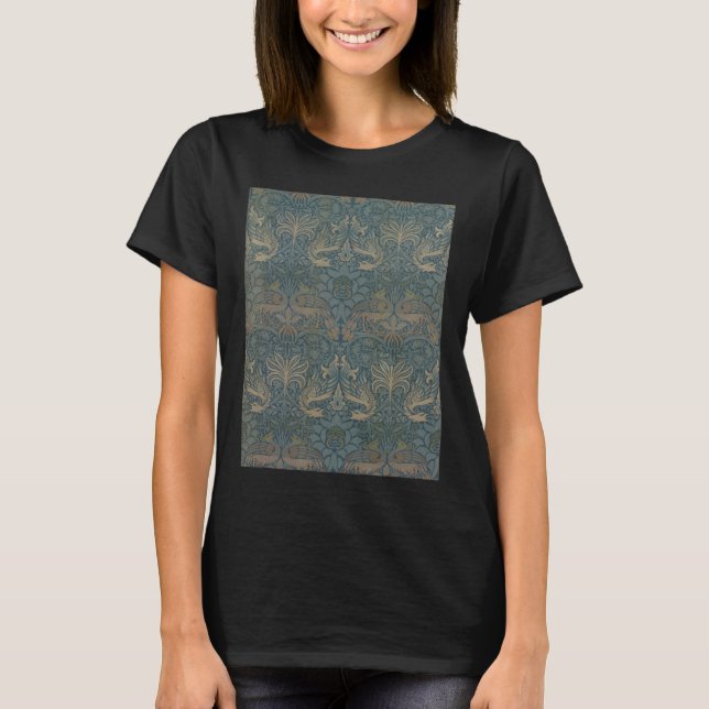 T-shirt Peacock et Dragon par William Morris (Devant)