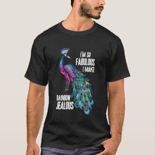 T-shirt Peacock Feather Peahen Oiseau Animaux Peacocks Amo