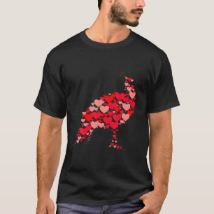 T-shirt Peacock Lover Cute Love Hearts Animaux Couples Val