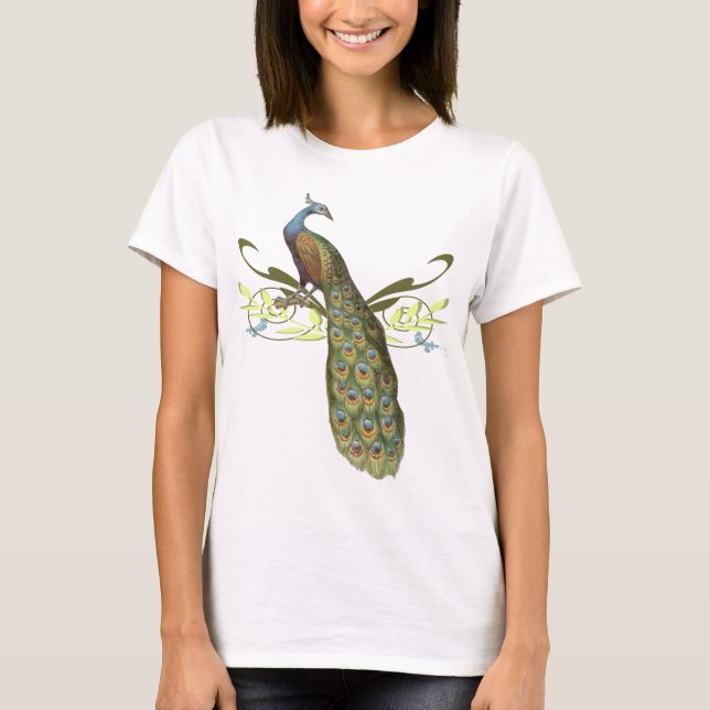 T-shirt Peacock vintage (Devant)