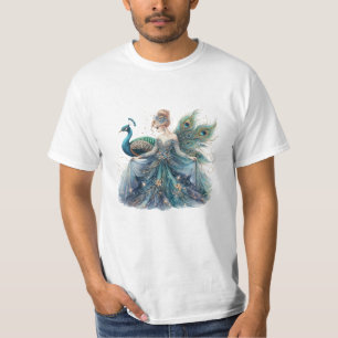 T-shirt peacock women tee shirt