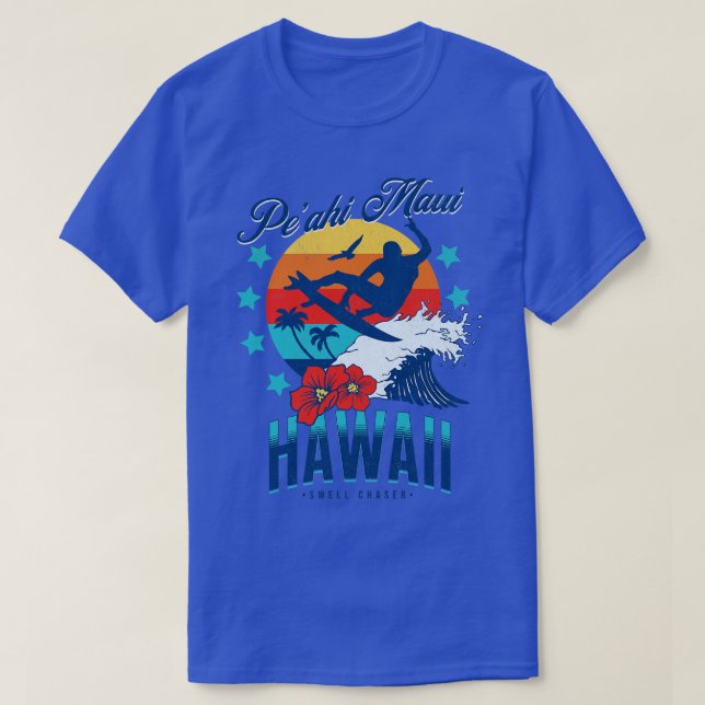T-shirt Peahi Jaws Maui Hawaii Big Wave Surf de surf Vague (Design devant)