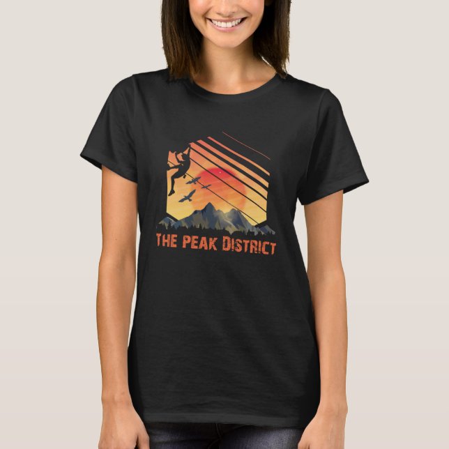 T-shirt Peak District Bouldering et Escalades Outdoor Cli (Devant)