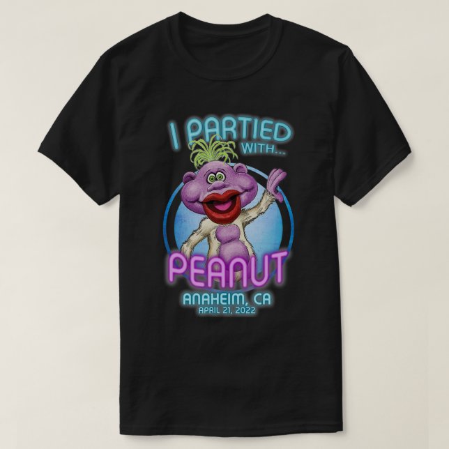 T-shirt Peanut Anaheim, CA (2022) (Design devant)
