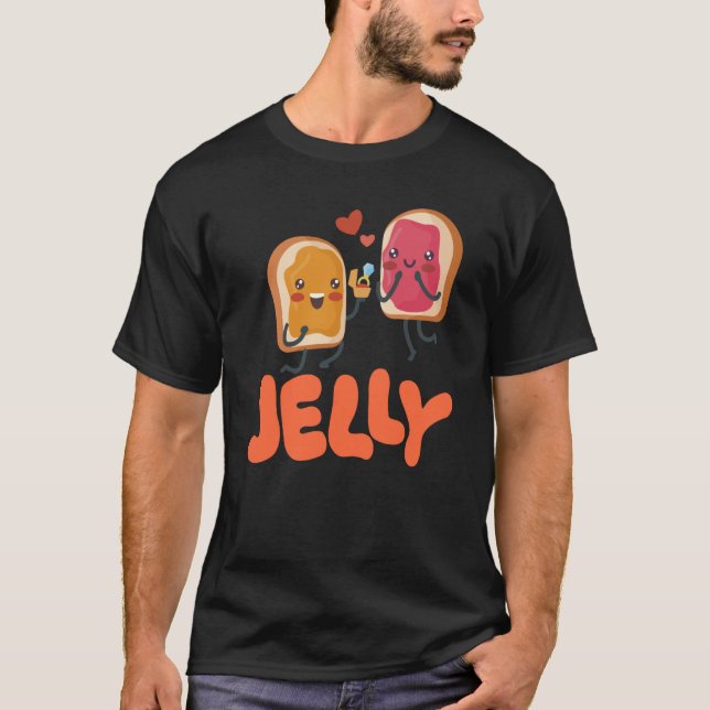 T-shirt Peanut Butter & Jelly Matching Couple Proposal (Devant)