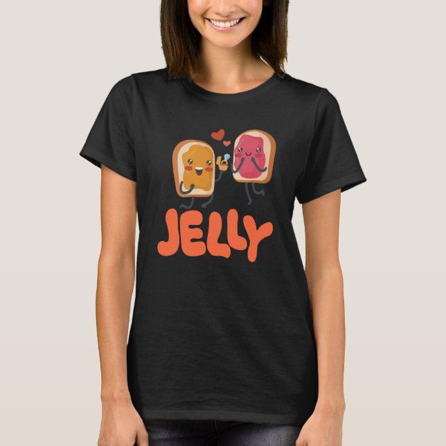 T-shirt Peanut Butter & Jelly Matching Couple Proposal (Devant)