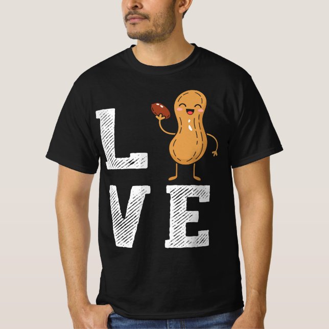 T-shirt Peanut Love - Peanut Lover Funny Peanut Cute Peanu (Devant)