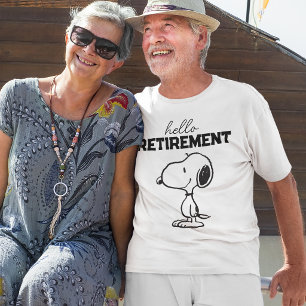 T-shirt Peanuts Bonjour retraite