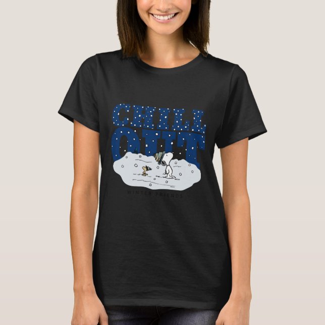 T-shirt Peanuts Chill Out  (Devant)