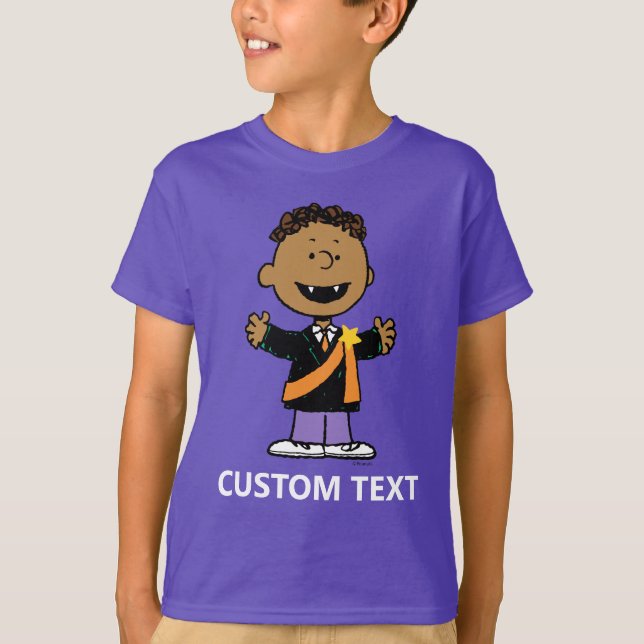 T-shirt Peanuts | Franklin Halloween Vampire (Devant)