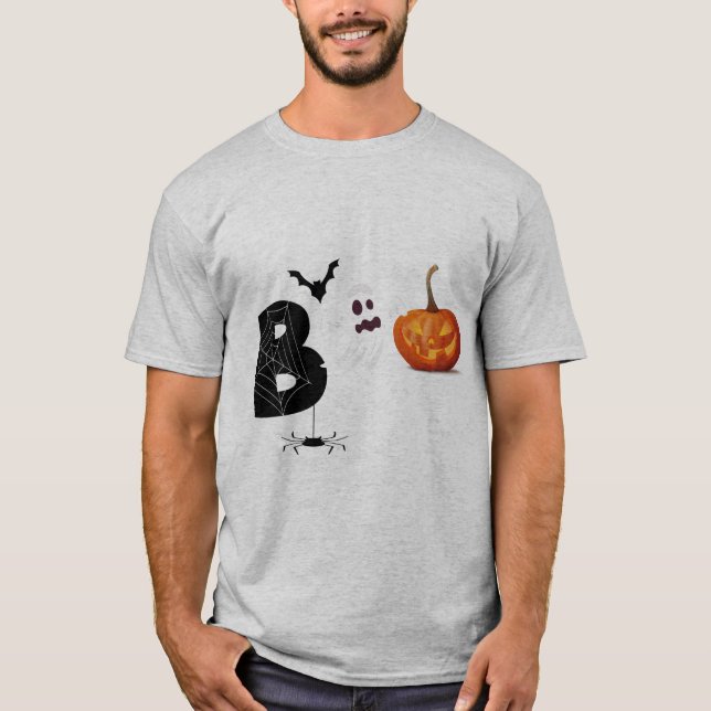 T-shirt Peanuts Halloween Snoopy Woodstock BOO (Devant)
