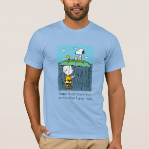 T-shirt Peanuts Jour Ensoleillé Jour Pluvieux Moitié & M