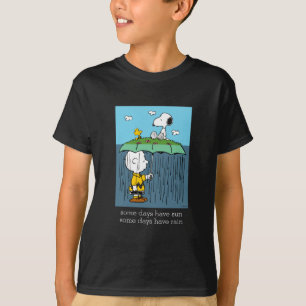 T-shirt Peanuts Jour Ensoleillé Jour Pluvieux Moitié & M
