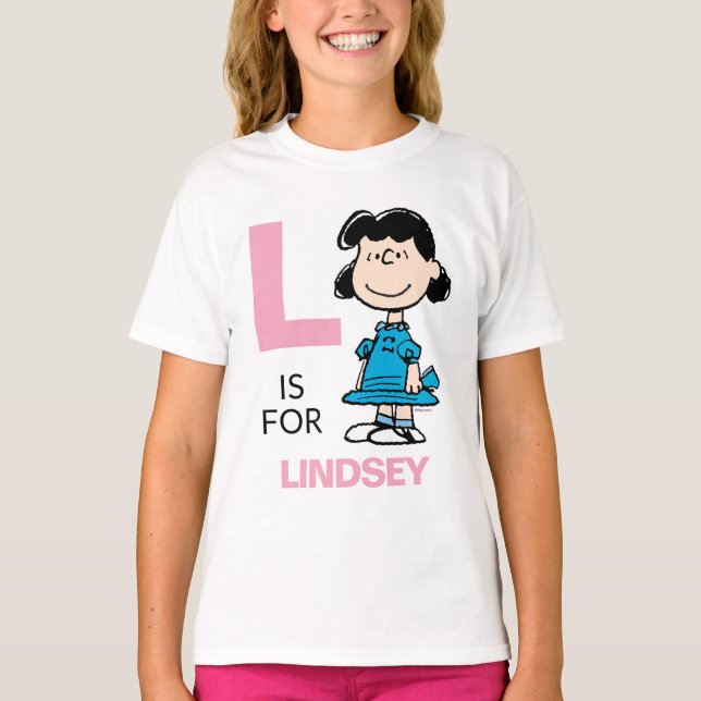 T-shirt PEANUTS | Lucy personnalisée (Devant)