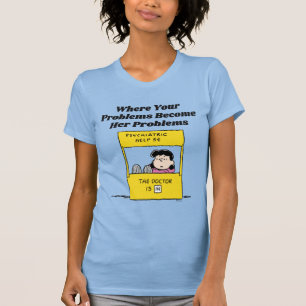 T-shirt Peanuts   Lucy & the Doctor Is In