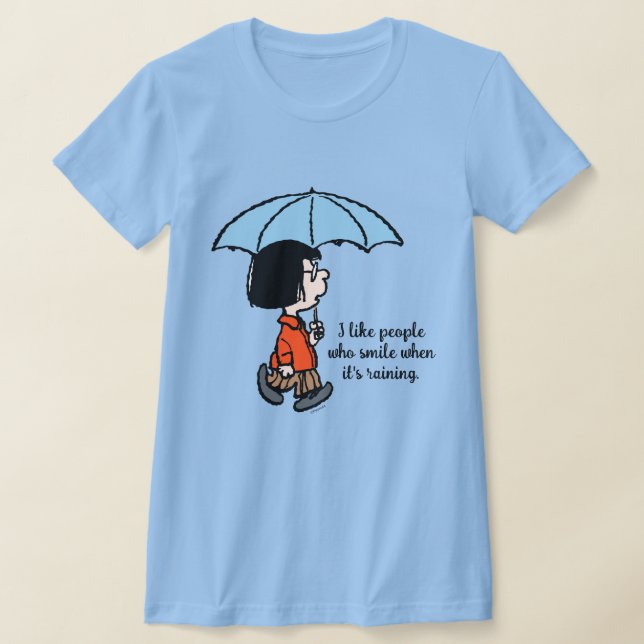 T-shirt Peanuts | Marcie sous le parapluie (Poser)