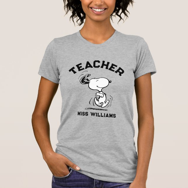 T-shirt Peanuts | Snoopy Happy Dance Teacher (Devant)