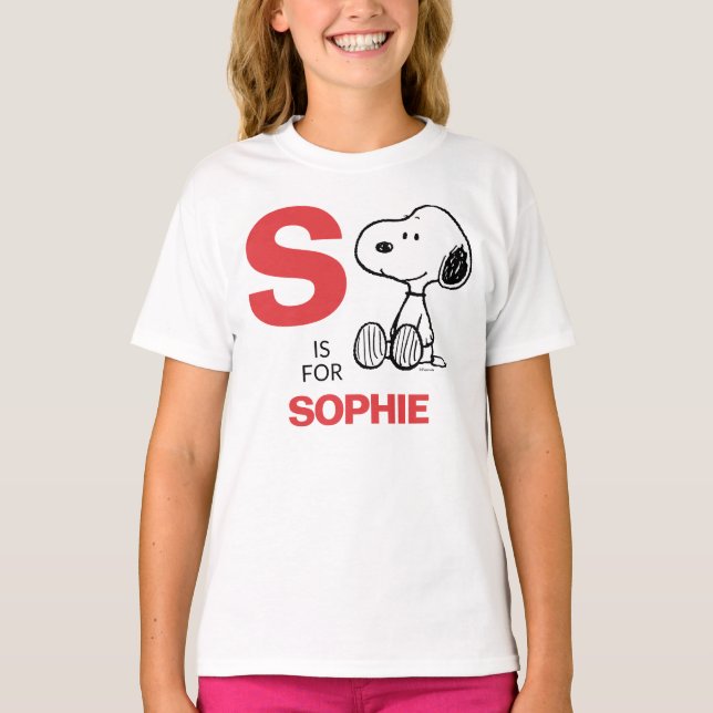 T-shirt PEANUTS | Snoopy personnalisé (Devant)