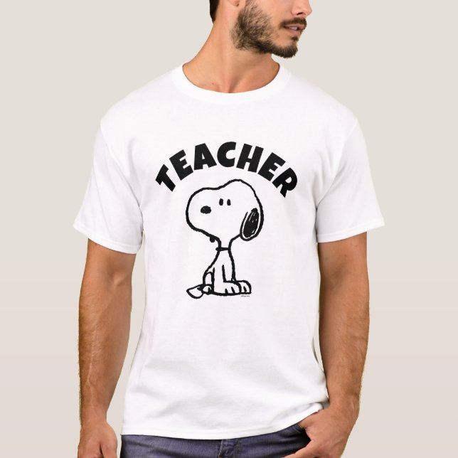 T-shirt Peanuts | Snoopy Turns Teacher (Devant)