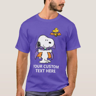 T-shirt Peanuts Snoopy Woodstock Vampire Halloween