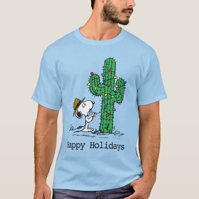 T-shirt Peanuts | Spike's Holiday Cactus (Devant)
