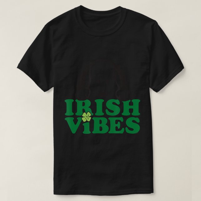 T-shirt Peanuts St Patrick's Day Snoopy Irish Vibes T-Shir (Design devant)