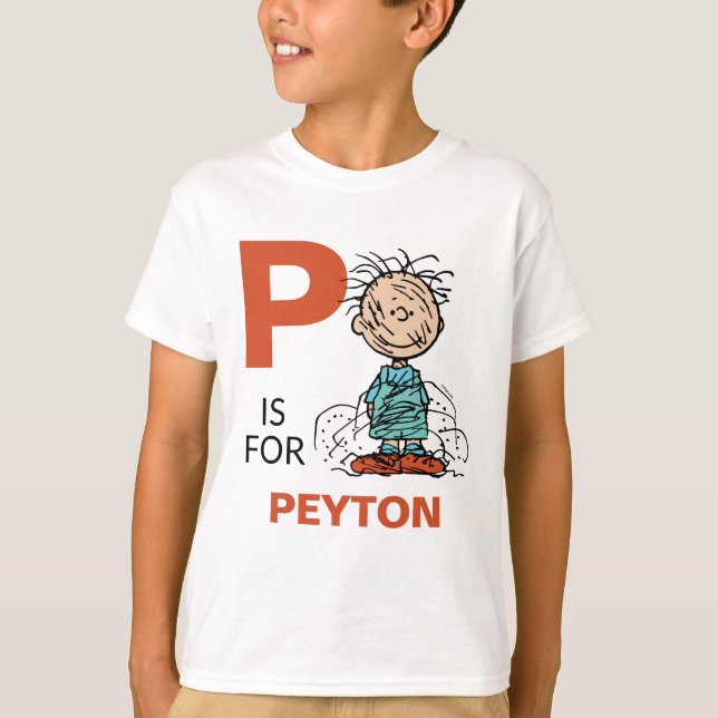 T-shirt PEANUTS | Stylo à pignon personnalisé (Devant)