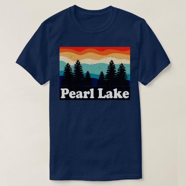 T-shirt Pearl Lake Colorado Retro (Design devant)