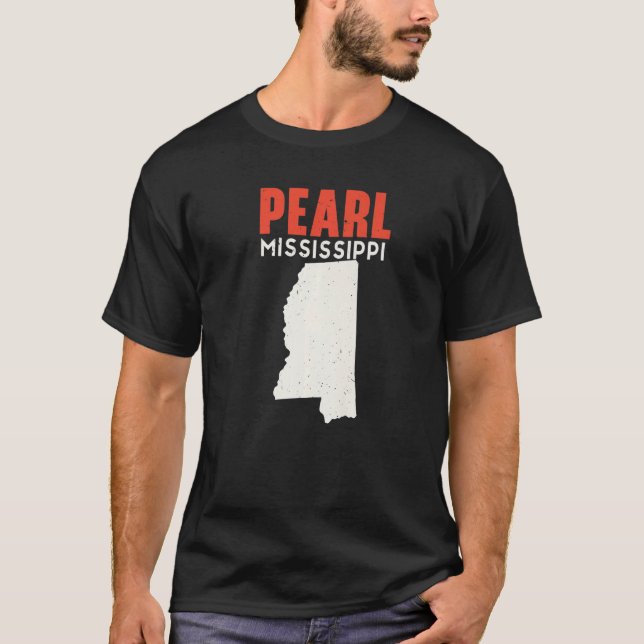 T-shirt Pearl Mississippi USA State America Travel Mississ (Devant)
