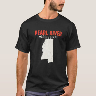T-shirt Pearl River Mississippi USA State America Travel M