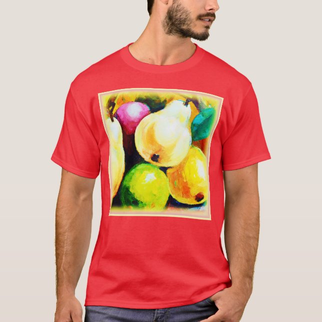 T-shirt "Pears Tree" Joli Design. Commandez dès maintenant (Devant)