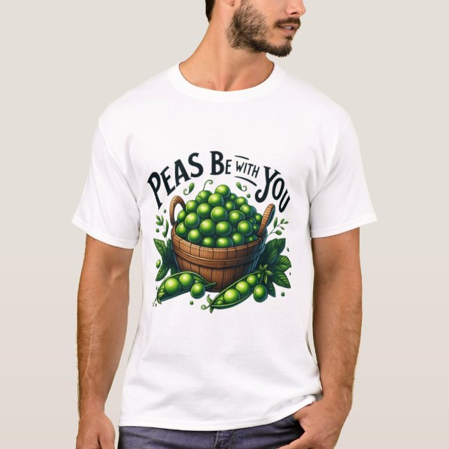 T-shirt Peas Be with You Funky Thanksgiving (Devant)