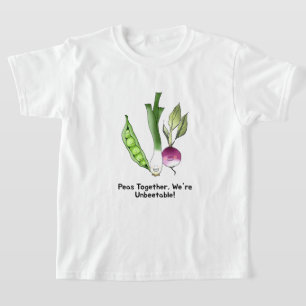 T-shirt Peas et Veggie meilleur amis Pun