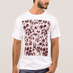 T-shirt Peau Animal Léopard : Élégance Teinture Tie.