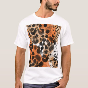 T-shirt Peau animale : motif léopard créatif.