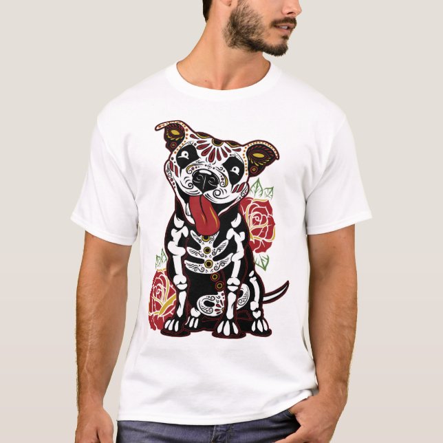 T-shirt Peau de sucre Pitbull pour les femmes, Homme Pitbu (Devant)
