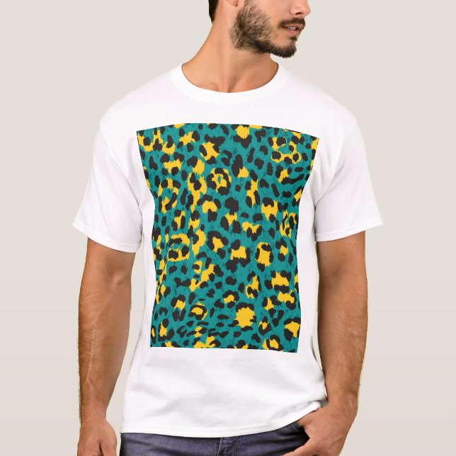 T-shirt Peau léopard : Motif de texture Vintage (Devant)