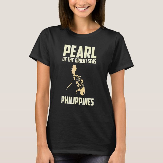 T-shirt Peau Phili Graphique Des Philippines De La Mer D'O (Devant)