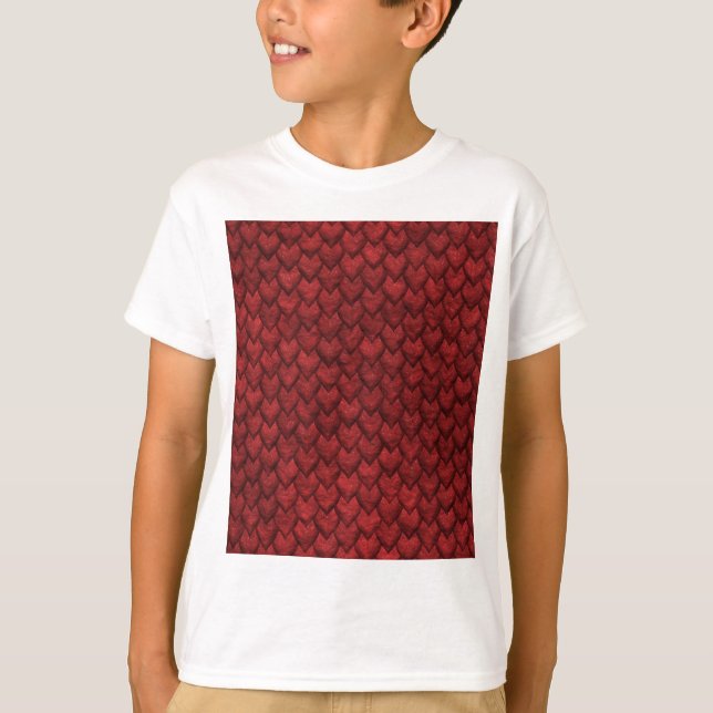 T-shirt Peau rouge de dragon (Devant)