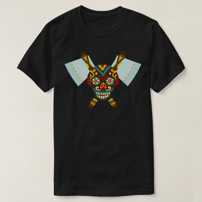 T-shirt Peau Tribal Double Ax (Design devant)
