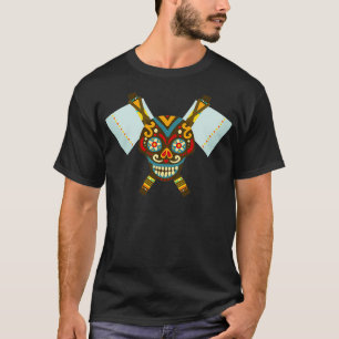 T-shirt Peau Tribal Double Ax