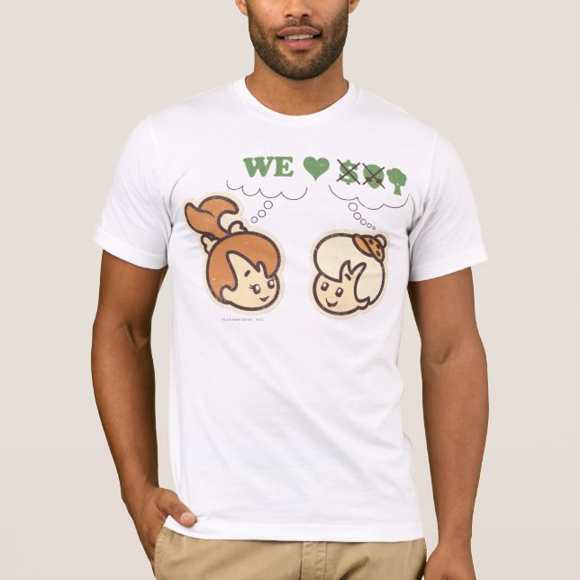 T-shirt PEBBLES™ and BAMM-BAMM™ Loves Nature (Devant)