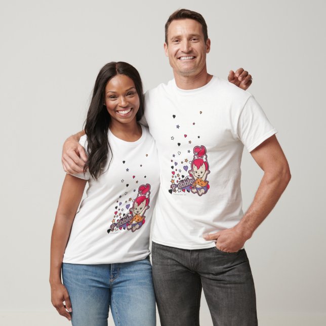 T-shirt PEBBLES™ Coeur pourpre (Unisexe)