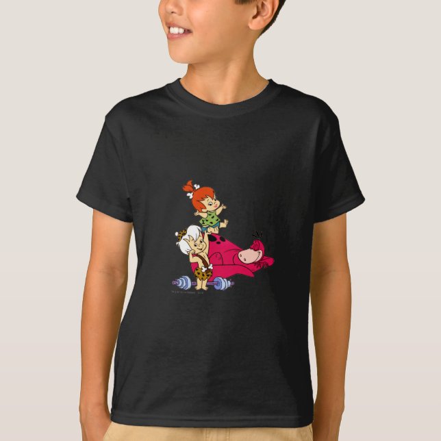 T-shirt PEBBLES™ et BAMM-BAMM™ et Dino (Devant)