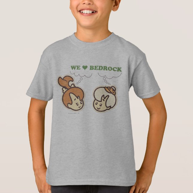 T-shirt PEBBLES™ et BAMM-BAMM™ Love Bedrock (Devant)