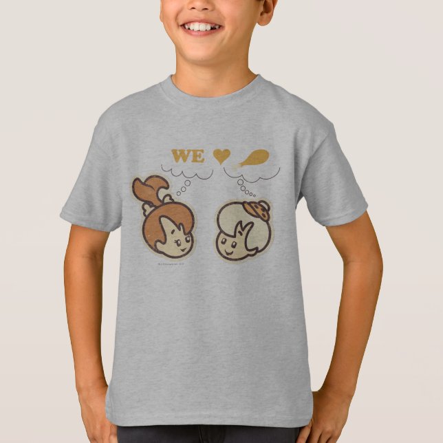 T-shirt PEBBLES™ et BAMM-BAMM™ Love Food (Devant)